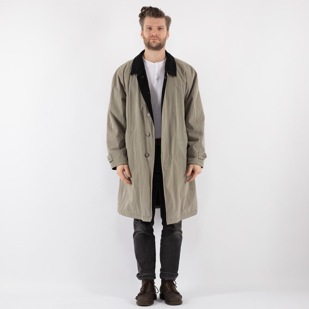 Vintage 90's Men Mac Coat in BeigeZ818