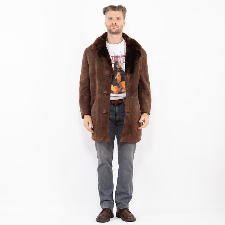 Vintage 70's Men Sheepskin in BrownZ2099