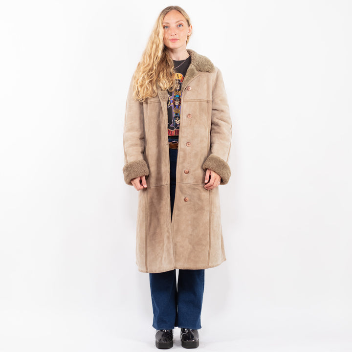 Vintage 70's Women Sheepskin in BeigeA0415