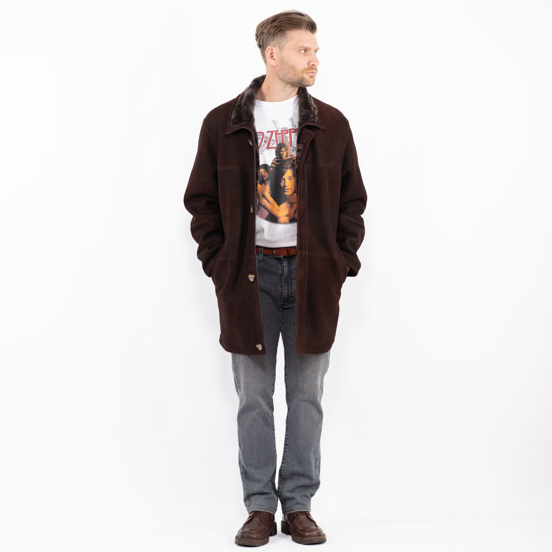 Vintage 90's Men Sheepskin in BrownZ2110
