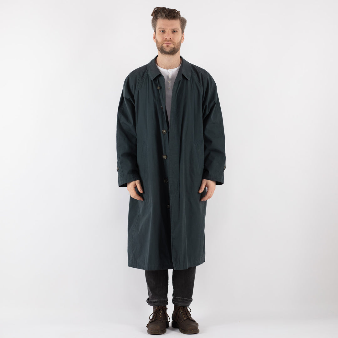 Vintage 90's Men Mac Coat in BlueZ832