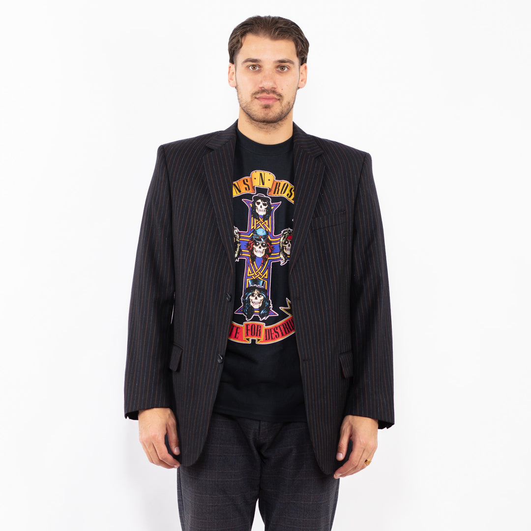 Vintage 90's Men Wool Blazer Jacket in MultiZ2435