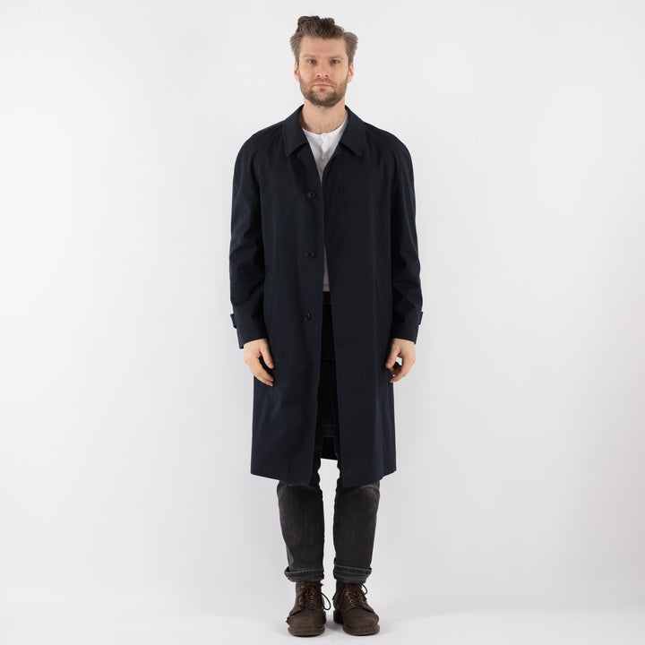 Vintage 70's Men Mac Coat in BlueZ836