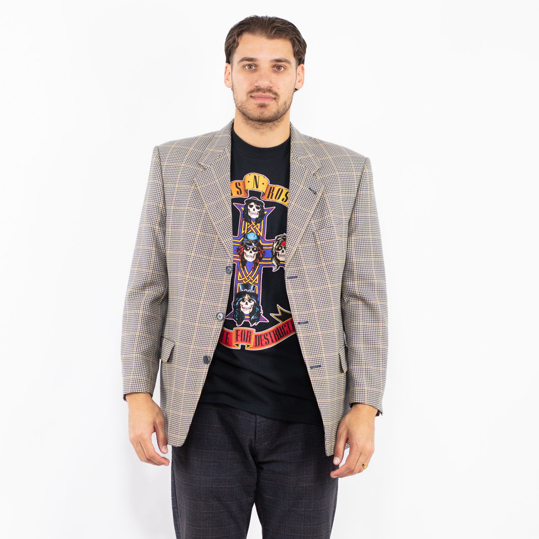 Vintage 90's Men Wool Blend Blazer Jacket in MultiZ2440