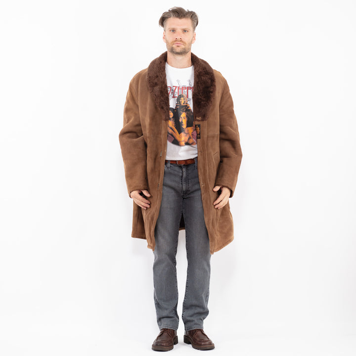 Vintage 70's Men Sheepskin in BrownZ2127