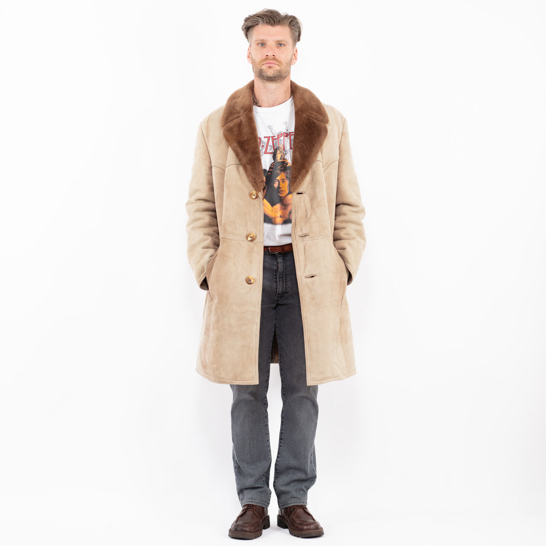 Vintage 70's Men Sheepskin in BeigeZ2128