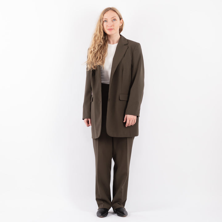 Vintage 90's Women Pantsuit in Brown