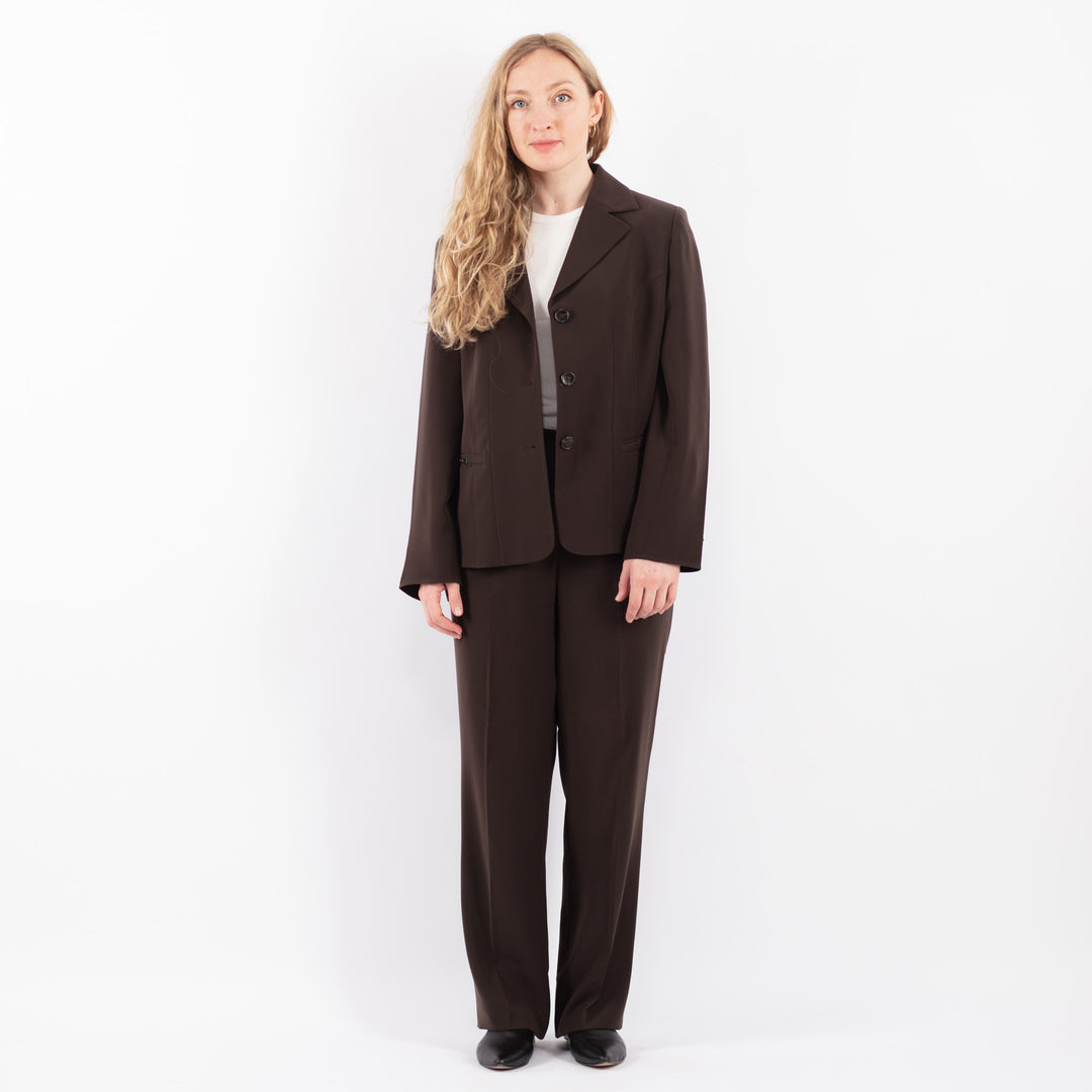Vintage 90's Women Pantsuit in Brown