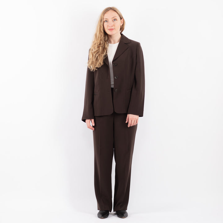 Vintage 90's Women Pantsuit in Brown