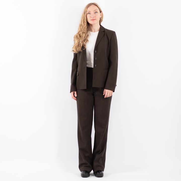 Vintage 90's Women Pantsuit in Brown