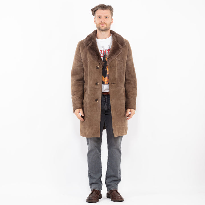 Vintage 70's Men Sheepskin in BeigeZ2132