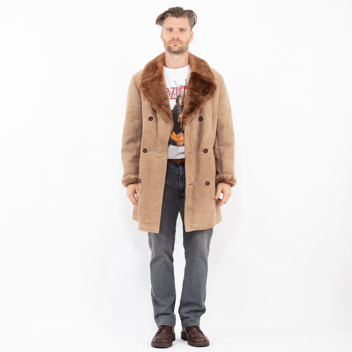Vintage 70's Men Sheepskin in BeigeZ2142