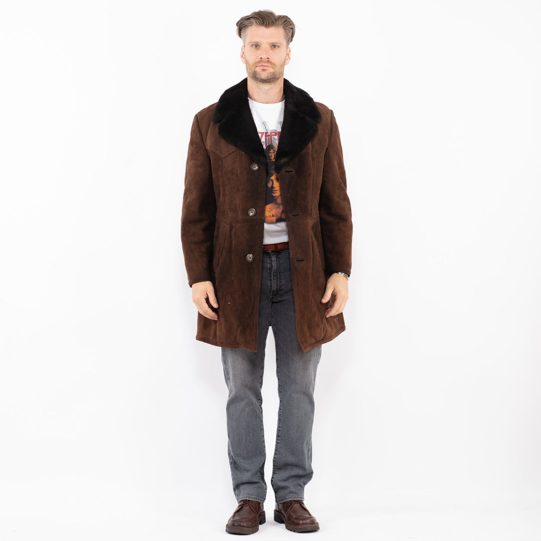 Vintage 70's Men Sheepskin in BrownZ2147