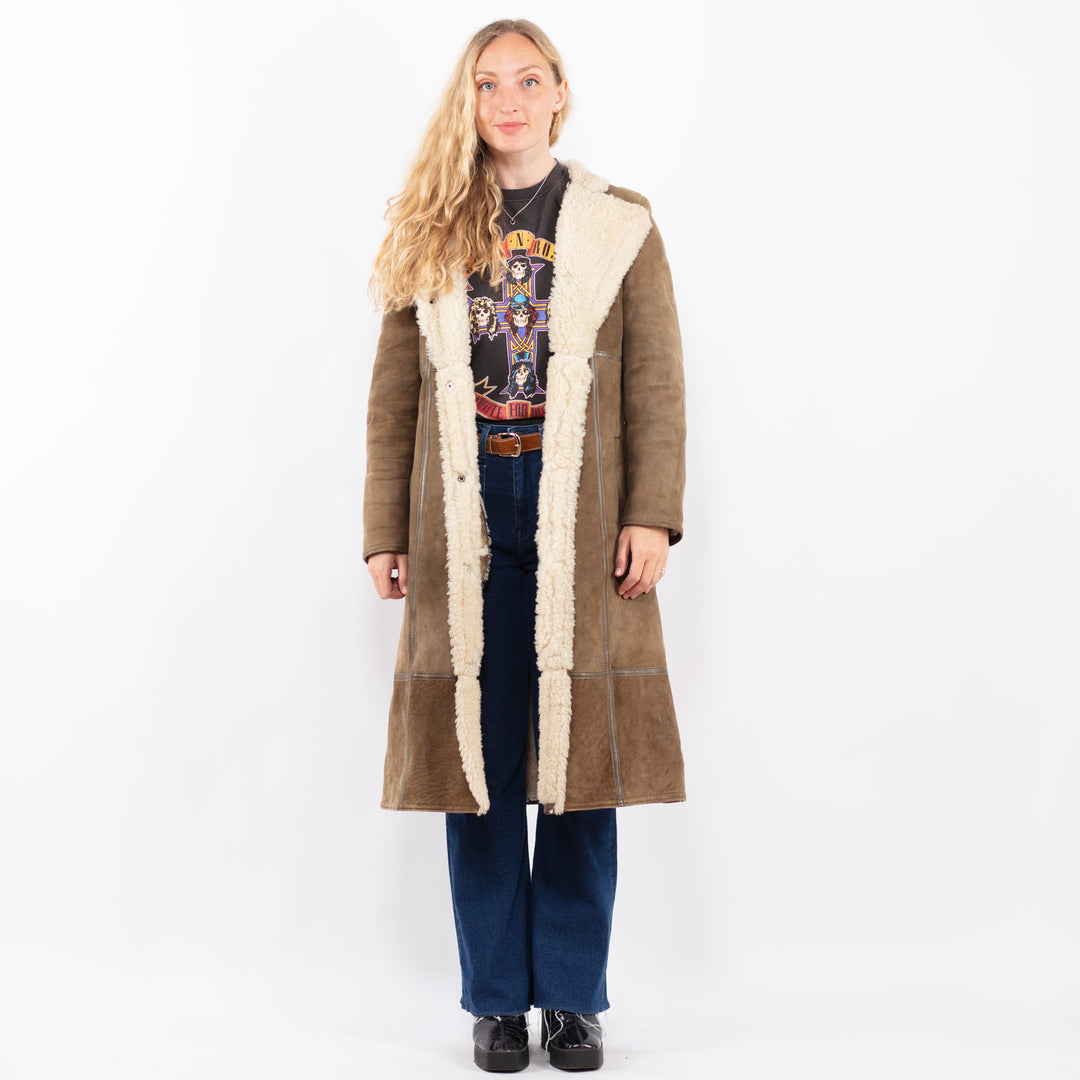 Vintage 70's Women Sheepskin in BrownA0471