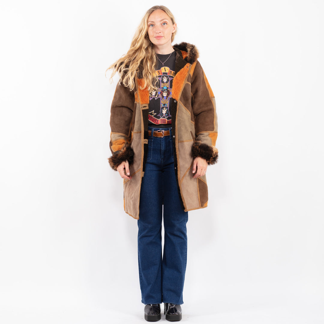 Vintage 90's Women Sheepskin in BrownA0485