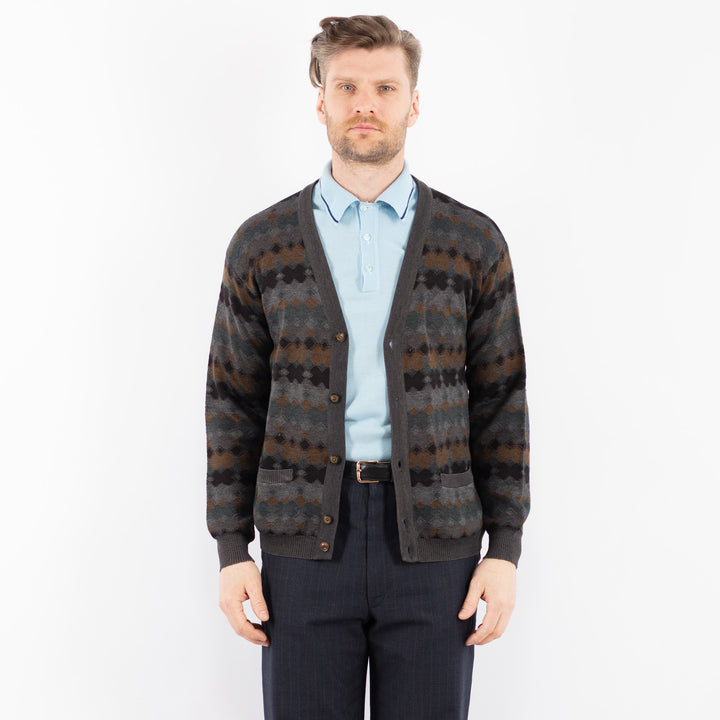 Vintage 90's Men Cardigan in GrayZ1385