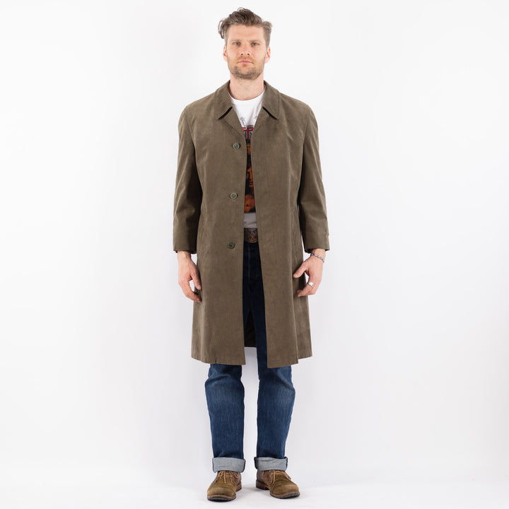 Vintage 90's Men Mac Coat in GreenZ1492