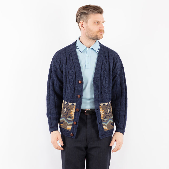 Vintage 90's Men Cardigan in BlueZ1393