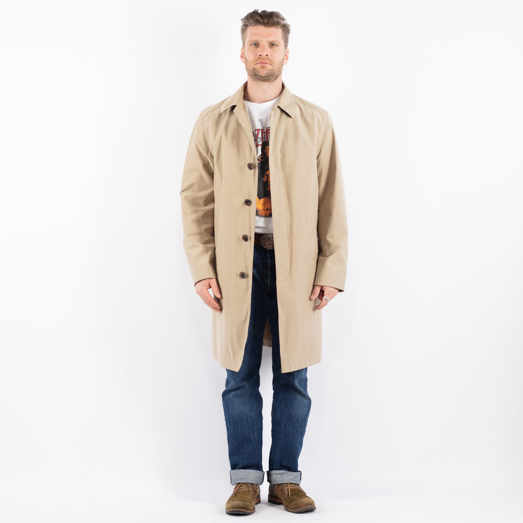 Vintage 00's Men Mac Coat in BeigeZ1505