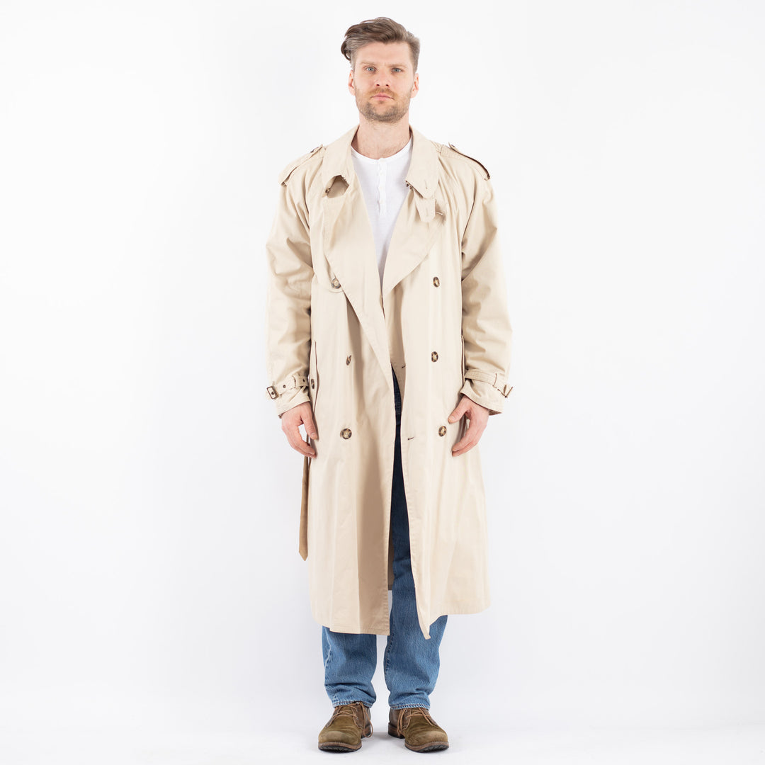 Vintage 90's Men Trench Coat in BeigeZ1459