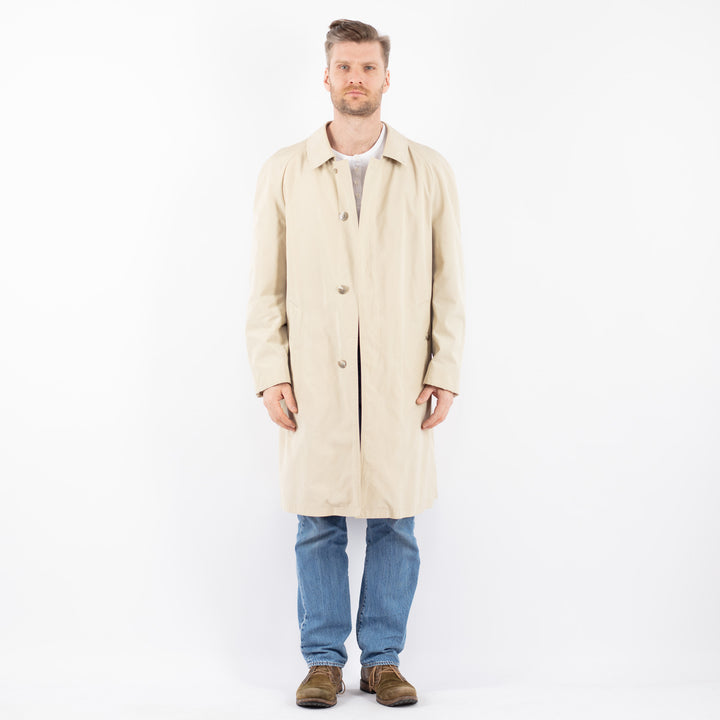 Vintage 70's Men Trench Coat in BeigeZ1465