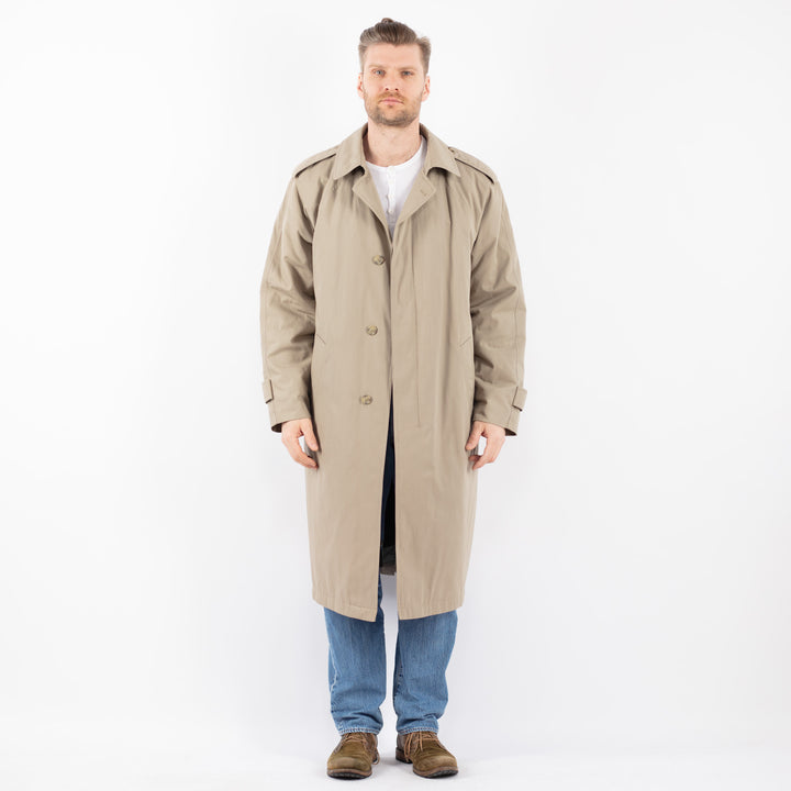Vintage 80's Men Trench Coat in BeigeZ1474