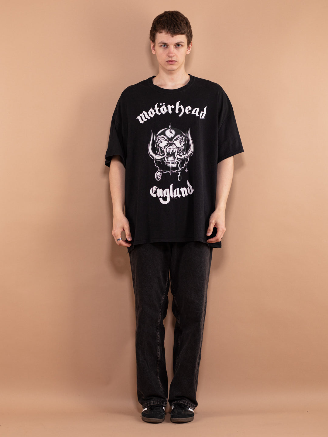 Vintage 00's Men T-shirt with Biker print - NorthernGrip
