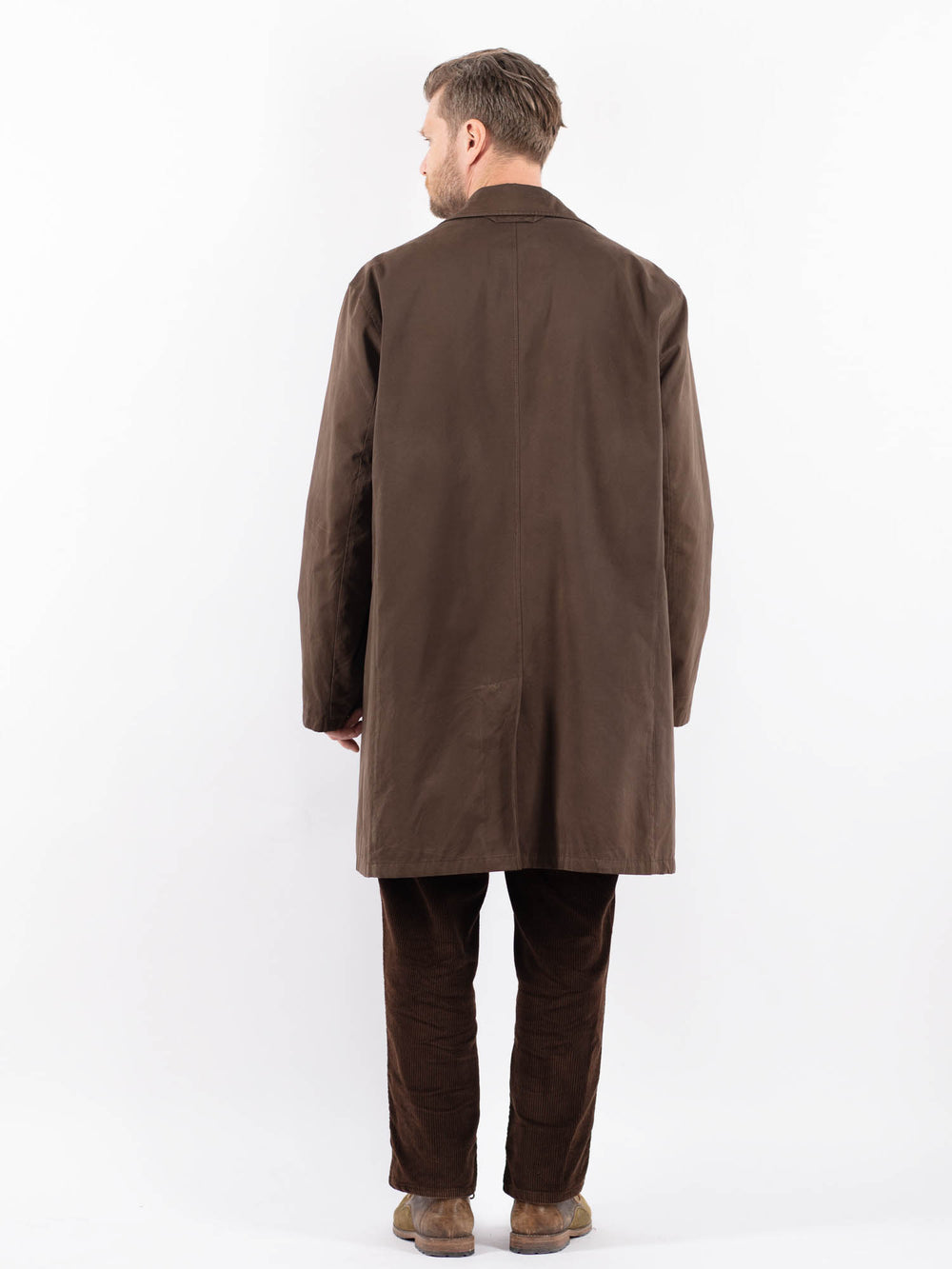 Vintage 00's Men Mac Coat in BrownZ1659
