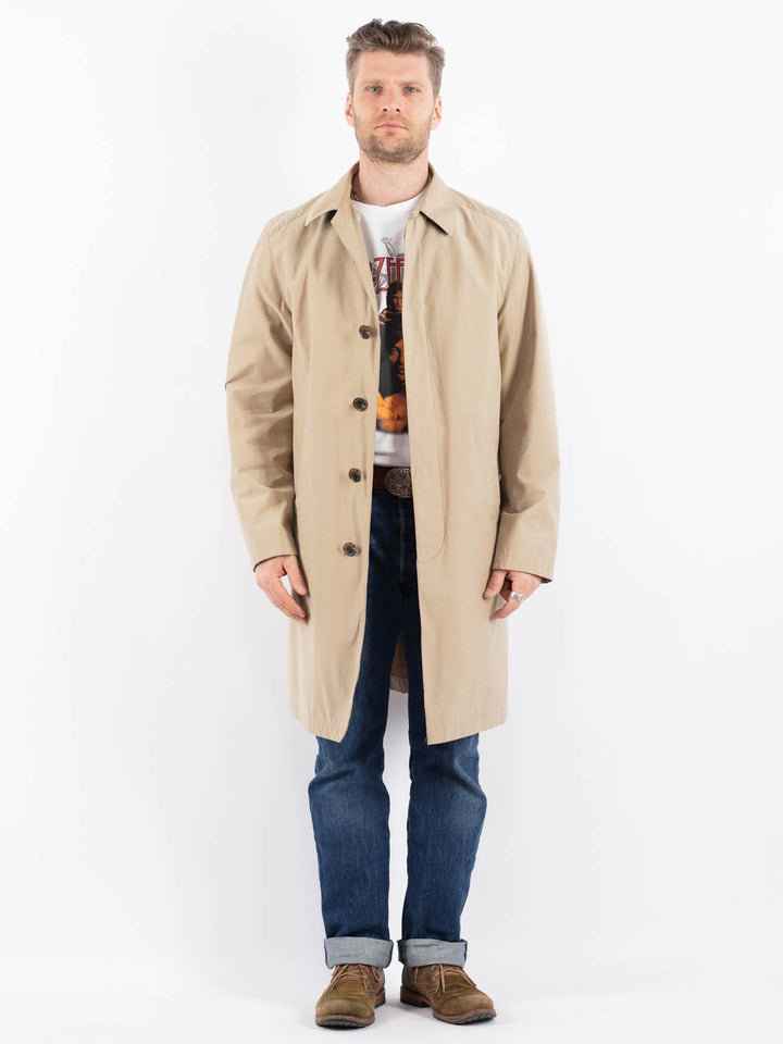 Vintage 00's Men Mac Coat in BeigeZ1505