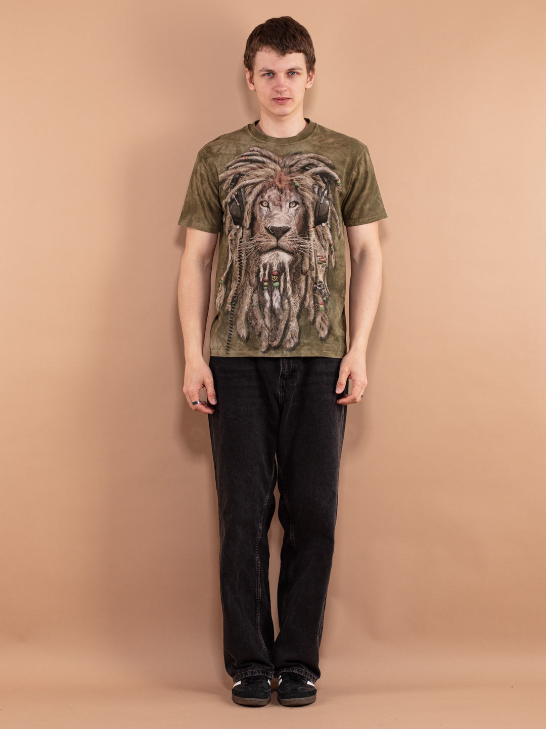 Vintage 00's Men T-shirt with Reggae print - NorthernGrip