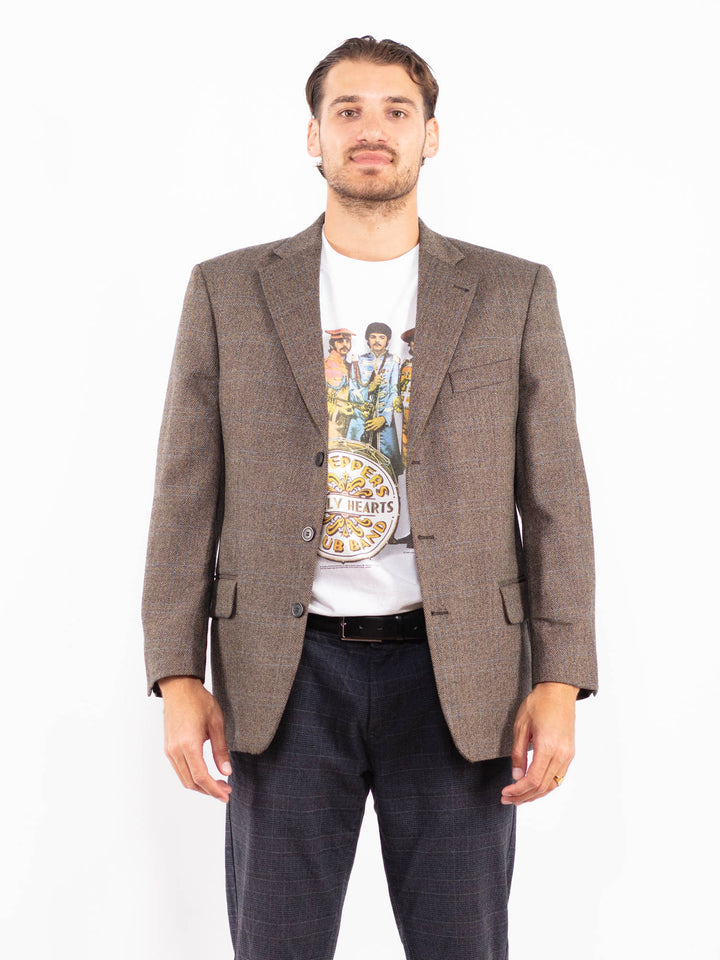 Vintage 00's Men Wool Blazer in BeigeZ2188