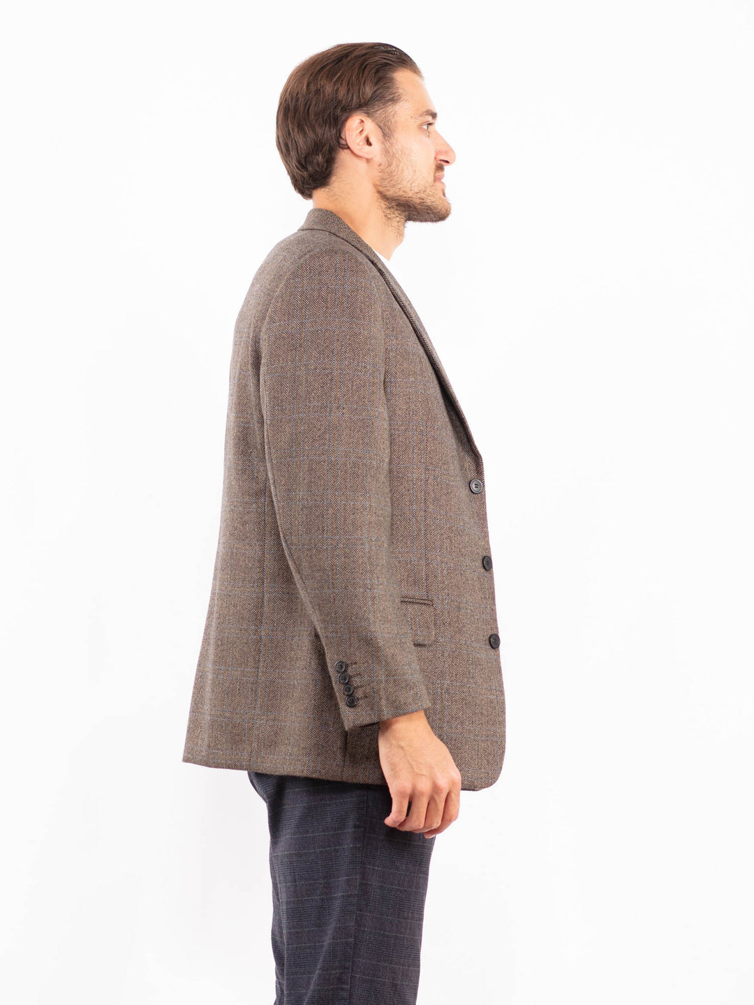 Vintage 00's Men Wool Blazer in BeigeZ2188