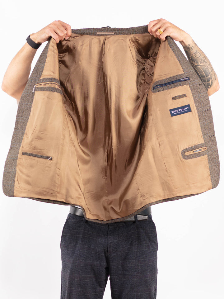 Vintage 00's Men Wool Blazer in BeigeZ2188