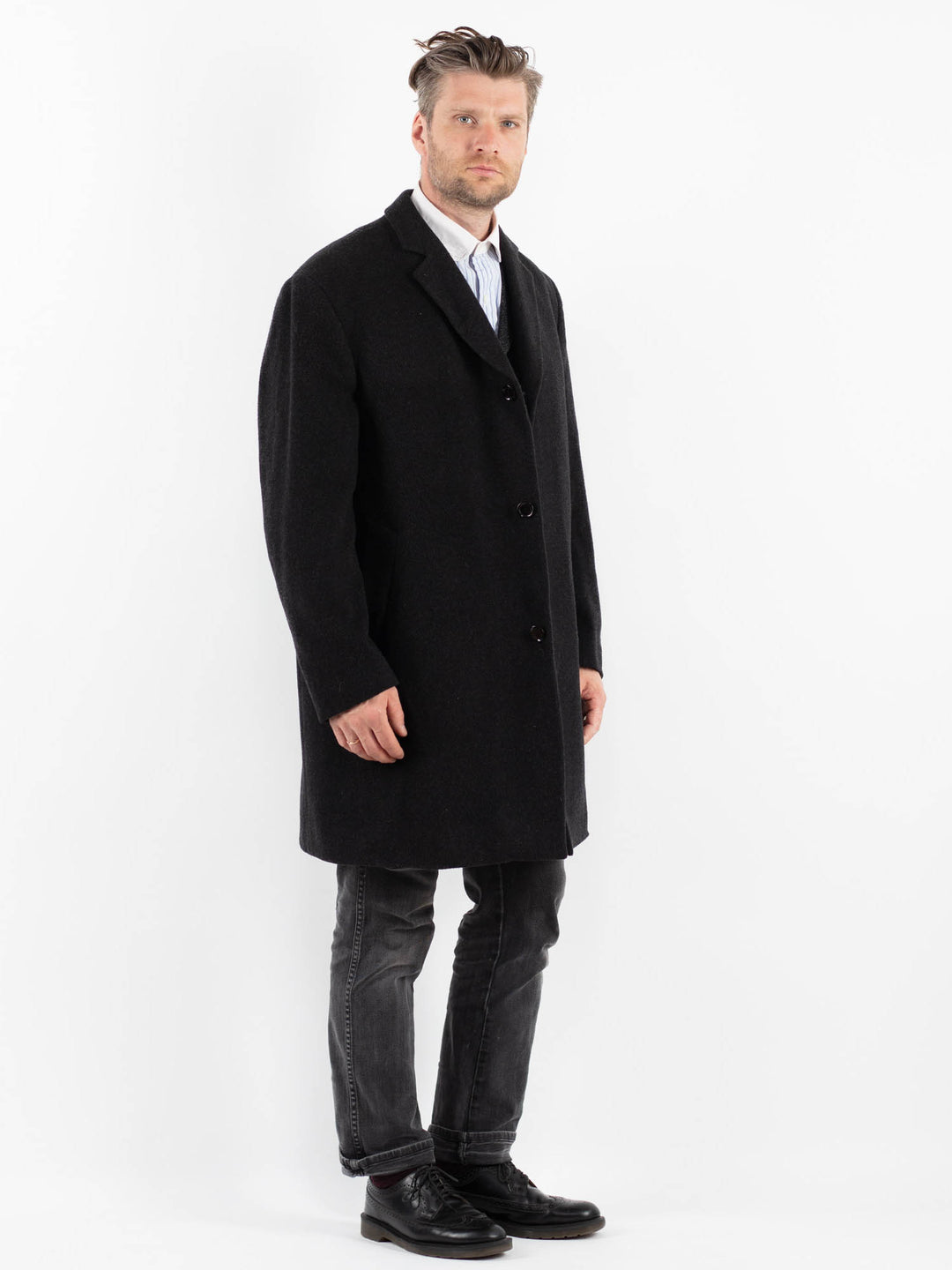 Vintage 00's Men Wool Blend in GrayZ1755