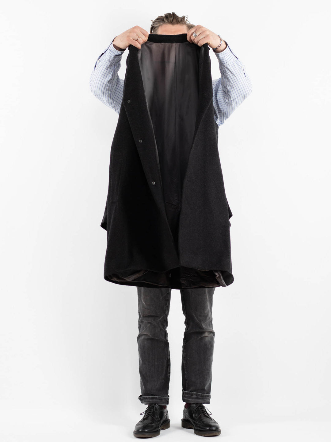 Vintage 00's Men Wool Blend in GrayZ1755