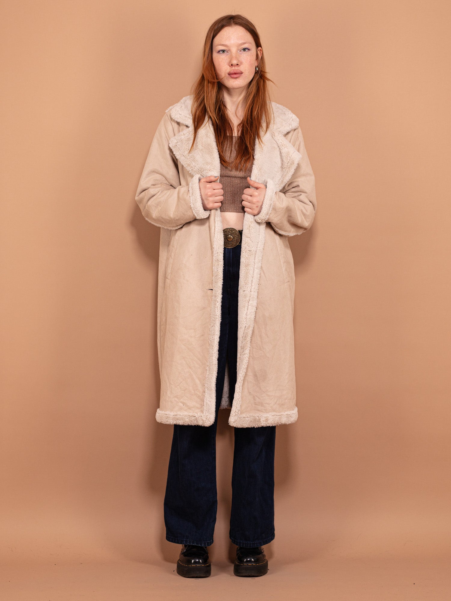 Aleco Moda Vintage Thick Sherpa Coat-Chest 46