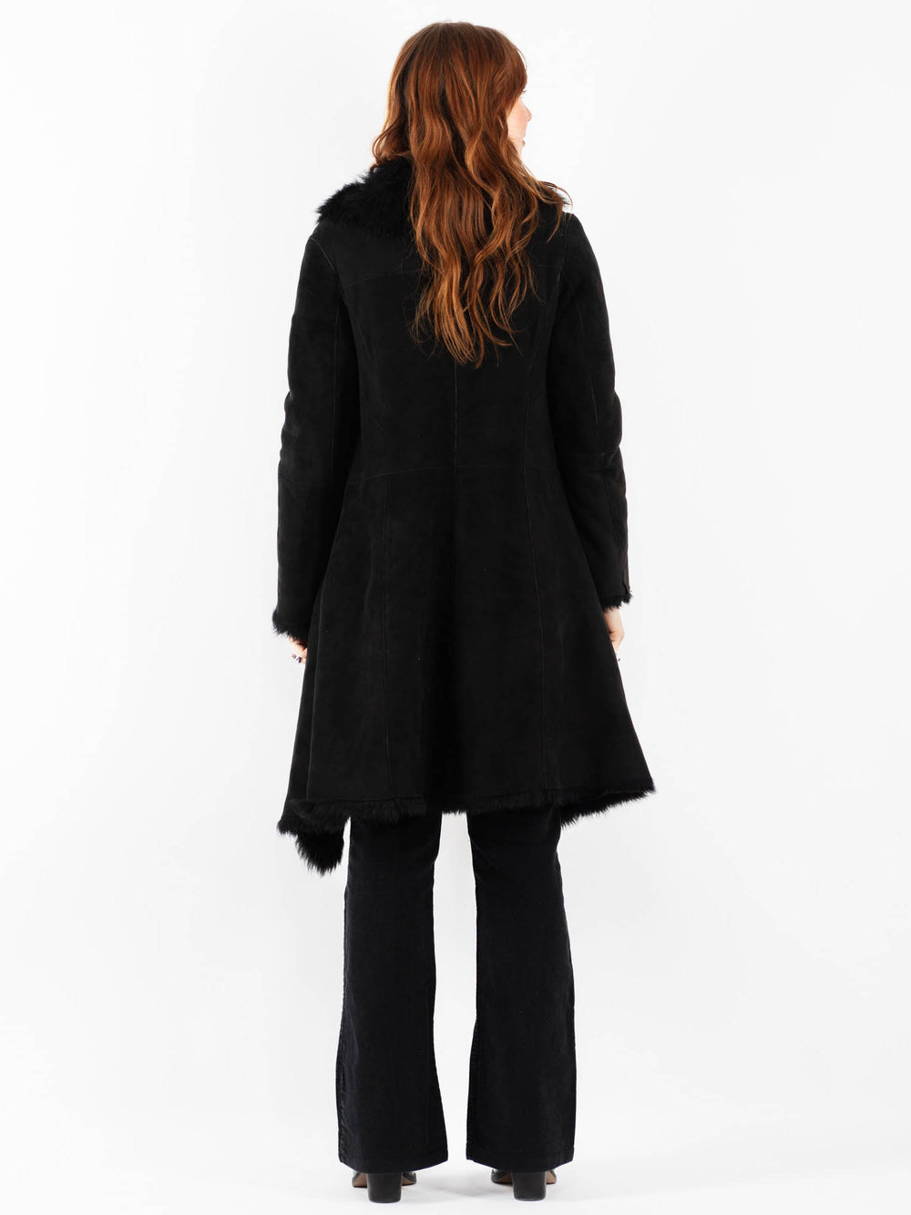 Vintage 00's Women Sheepskin in BlackV9742