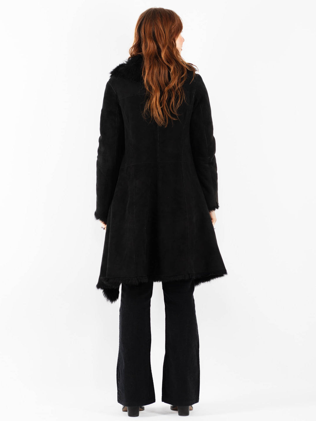 Vintage 00's Women Sheepskin in BlackV9742