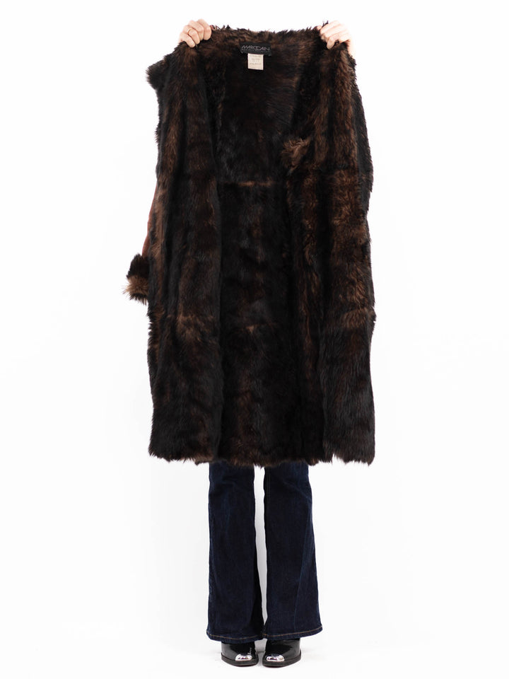 Vintage 00's Penny Lane Sheepskin Coat in Brown