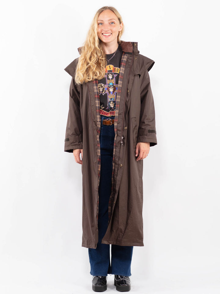 Vintage 00's Women Trench Coat in Brown