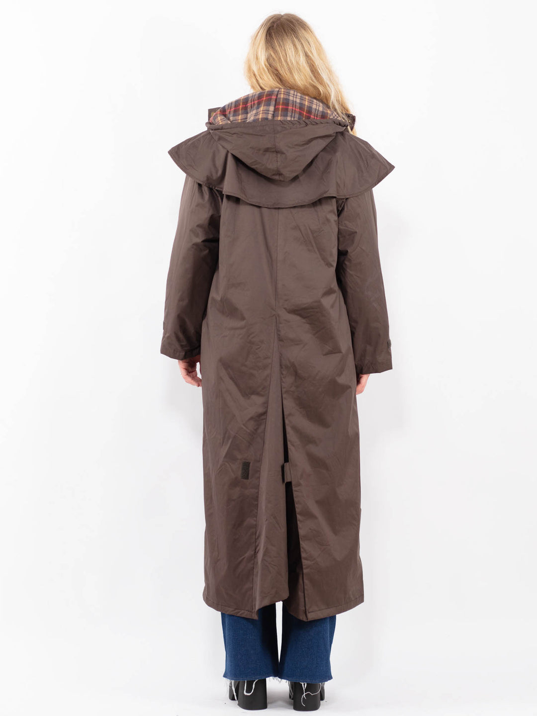 Vintage 00's Women Trench Coat in Brown