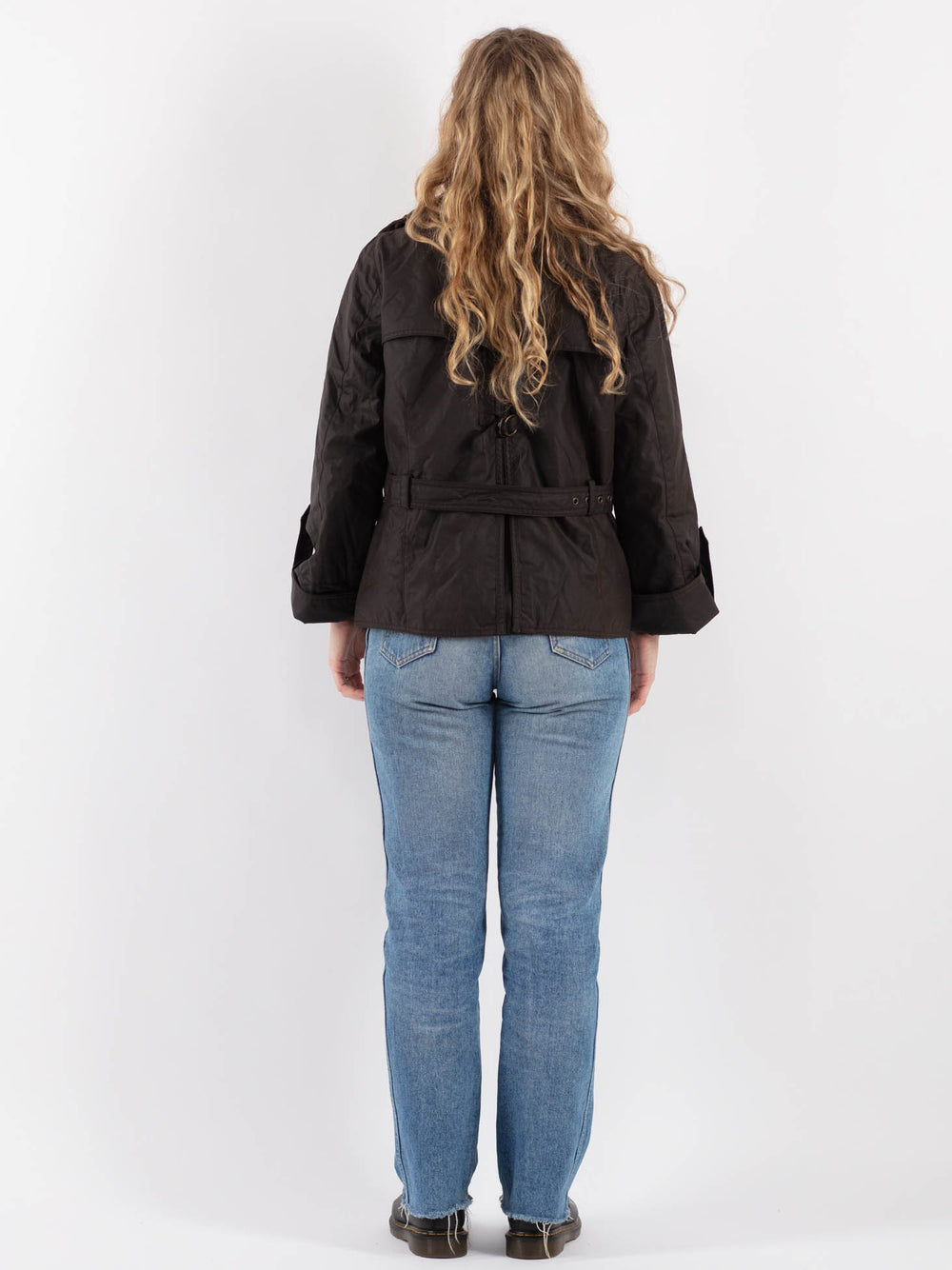 Vintage 00's Women Waxed Cotton Jacket in Brown - NorthernGrip