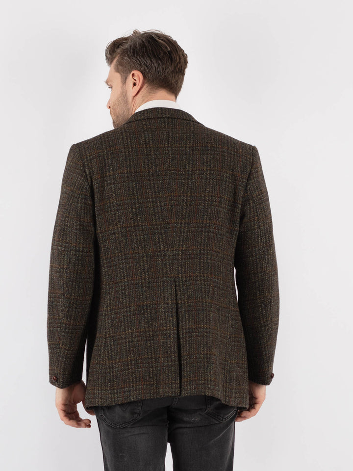 Vintage 70's Men Harris Tweed Jacket in Green (šujas, atstāt draftos) - NorthernGrip