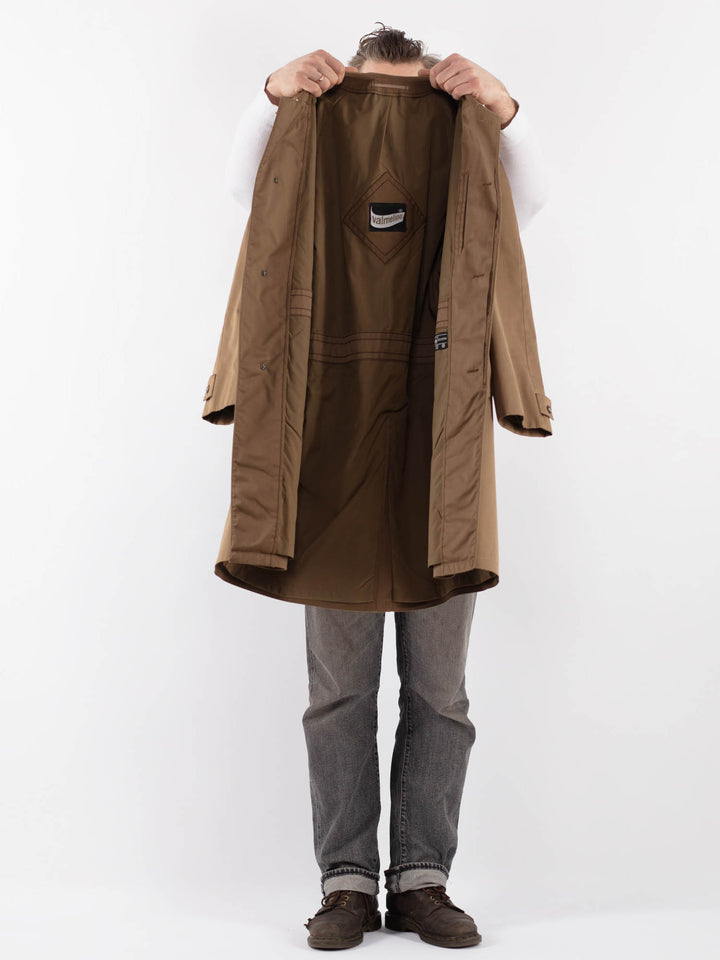 Vintage 70's Men Trench Coat in BeigeZ1090