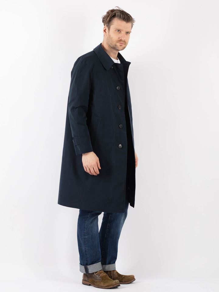 Vintage 70's Men Mac Coat in BlueZ1217