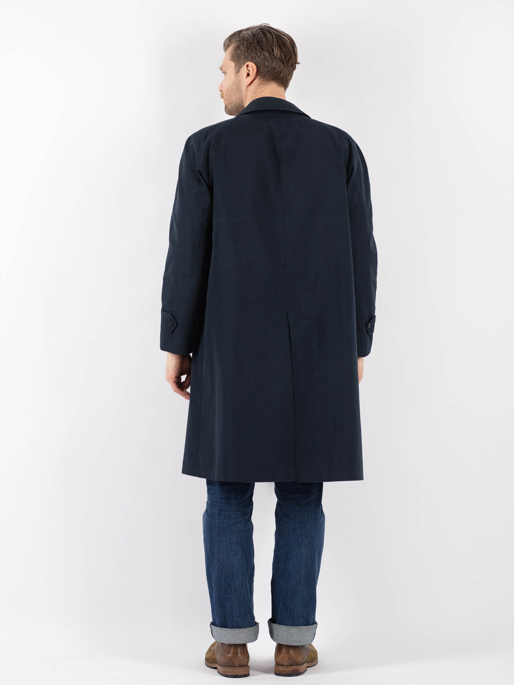 Vintage 70's Men Mac Coat in BlueZ1217