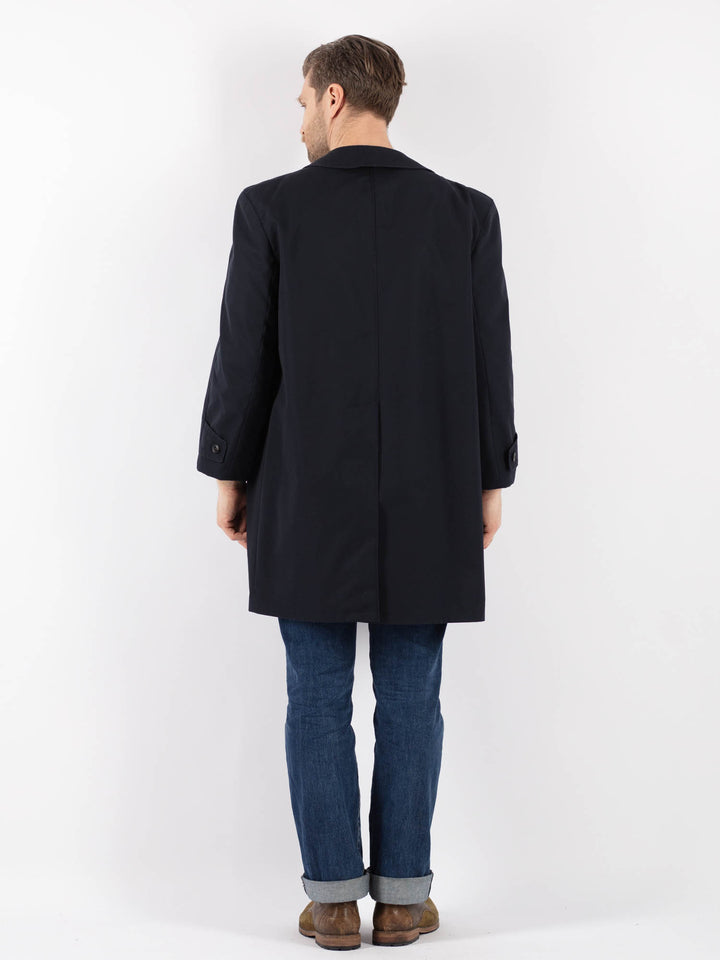 Vintage 70's Men Mac Coat in BlueZ1218