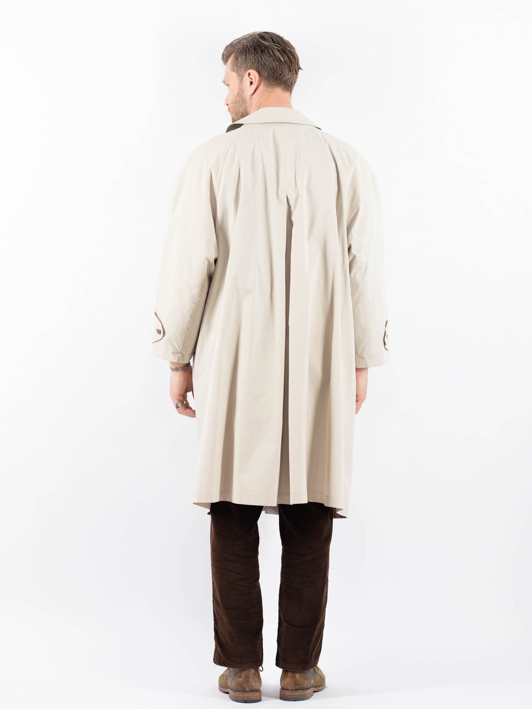 Vintage 70's Men Mac Coat in BeigeZ1663