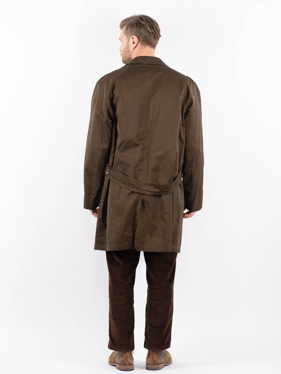 Vintage 70's Men Mac Coat in BrownZ1666