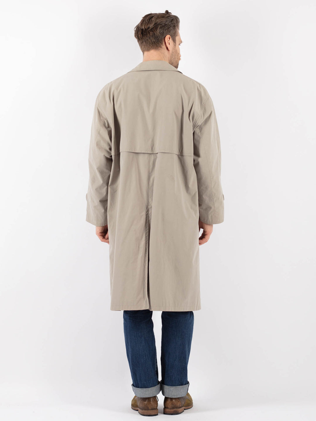 Vintage 70's Men Mac Coat in BeigeZ1235